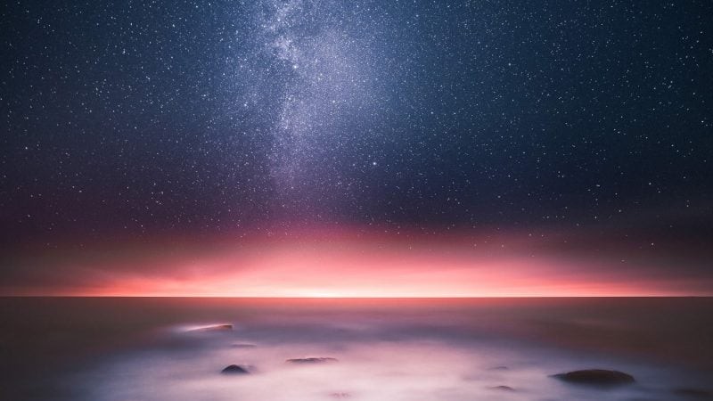 gece gökyüzü fotoğrafı