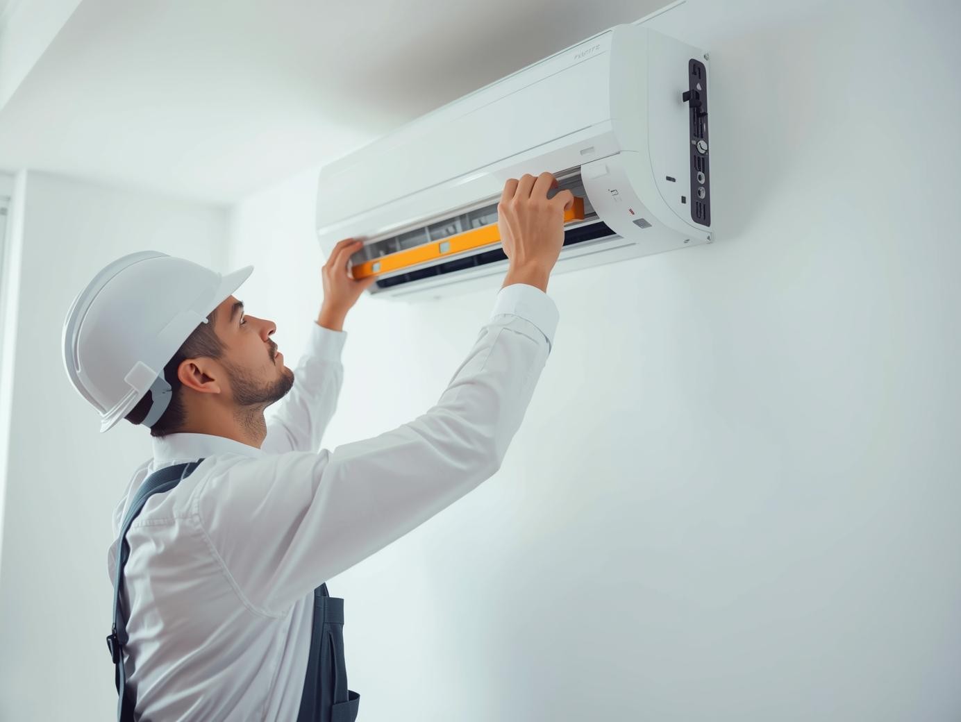 Klima montaj ücreti ne kadar 2026 – Teknisyen duvar tipi split klima montajı yaparken