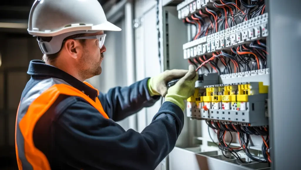 Elektrik tesisatında güvenliği sağlayan kaçak akım rölesi ve ev tipi sigorta paneli