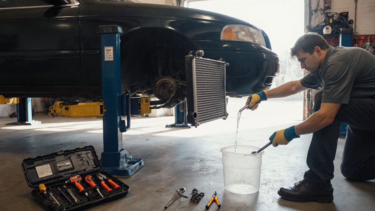 otomobil radyatör bakımı, Samsun radyatör servisi, araç soğutma sistemi, radyatör temizleme, rady