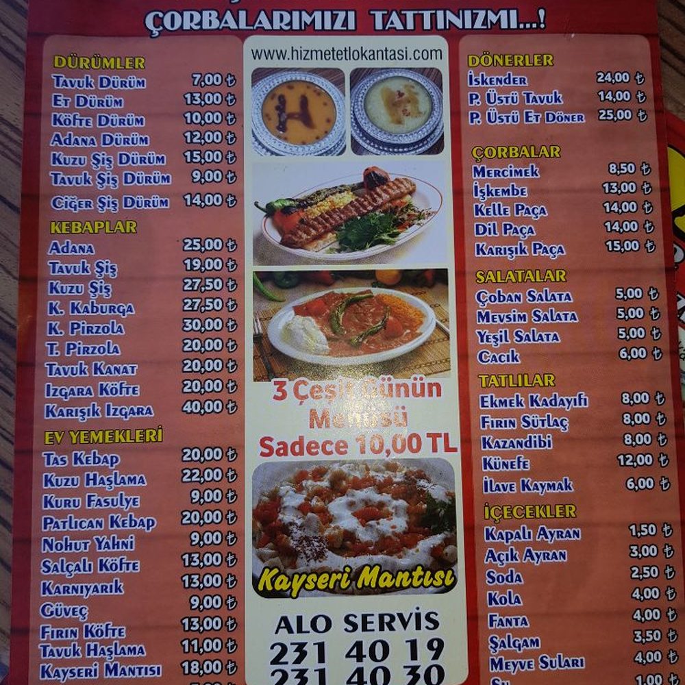 Yozgat lokantaları, esnaf yemekleri, uygun fiyatlı yemekler, yöresel yemekler Yozgat, hızlı servi