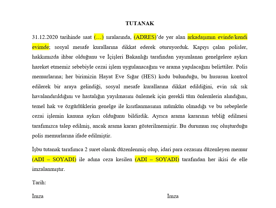 Tutanak Nasıl Yazılır?