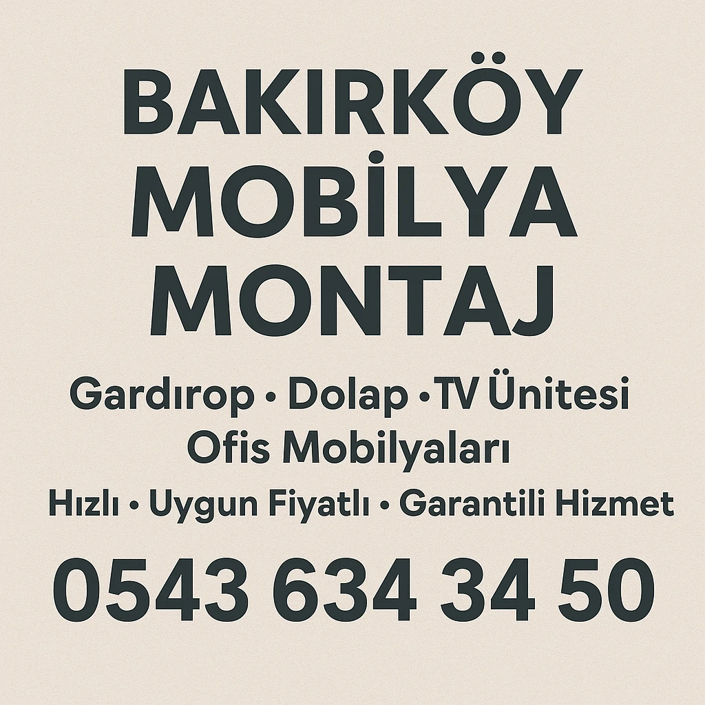 Mobilya Montaj Yapan Yerler