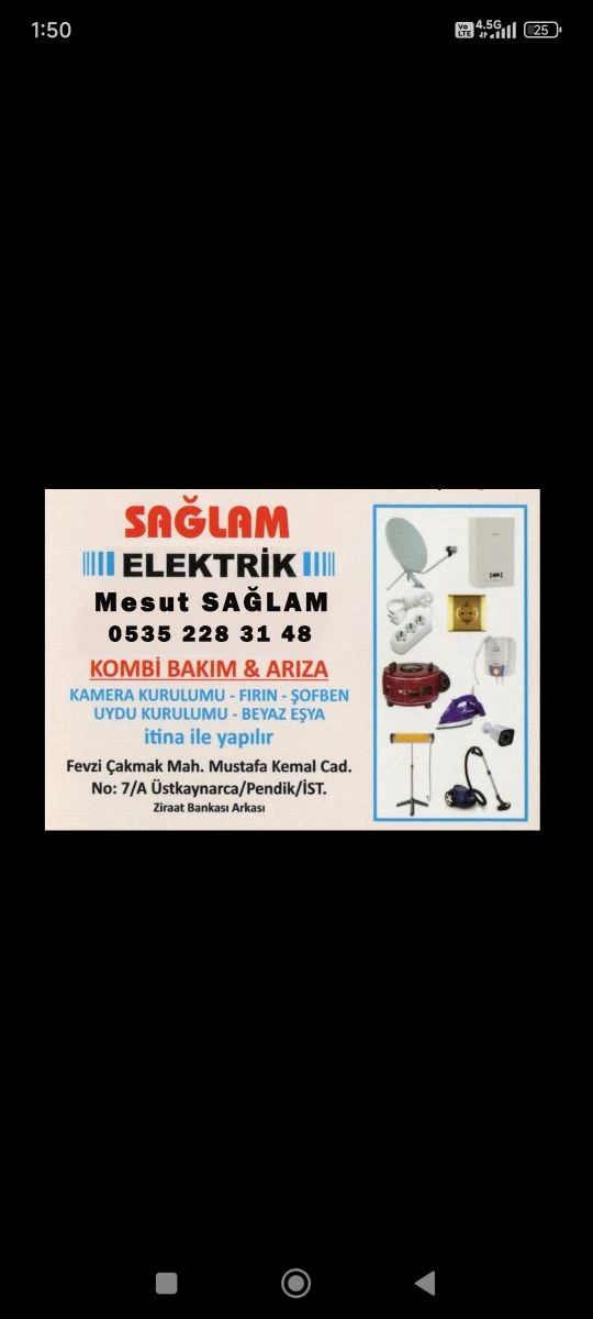 Sağlam Elektrik Elektronik Tamir Tadilat Onarım Bakım Arıza İşleriniz İtinayla Yapılır.