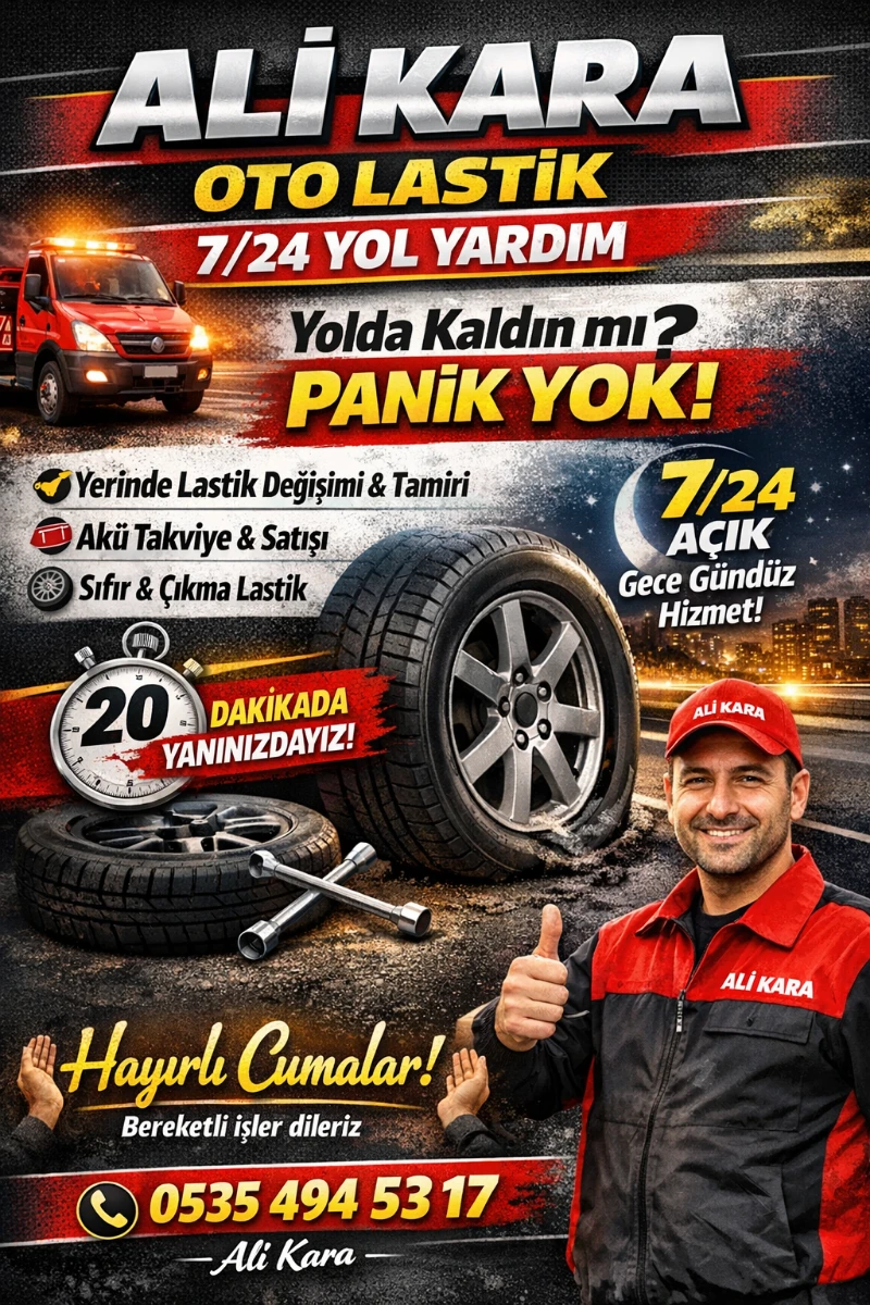 7/24 Yol Yardım Oto Lastik