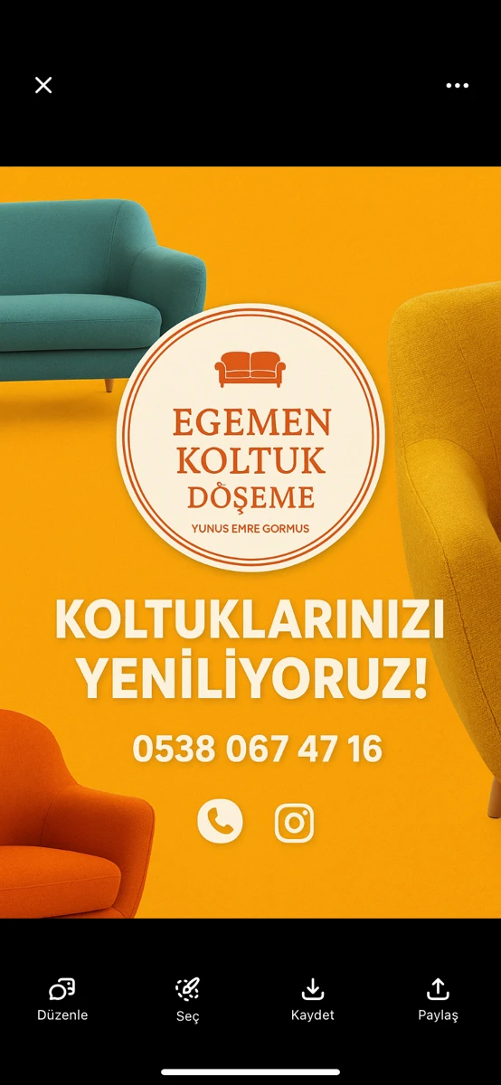 Egemen Koltuk Döşeme