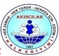 Akıncılar Halk Eğitimi Merkezi Akıncılar Halk Eğitimi Merkezi