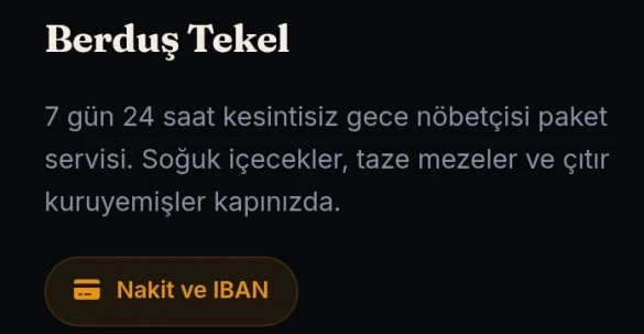 Tekel 1 Milyon 7/24 Paket