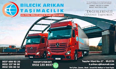 Bilecik Arıkan Taşımacılık Ltd. Şti. Bilecik Arıkan Taşımacılık Ltd. Şti.