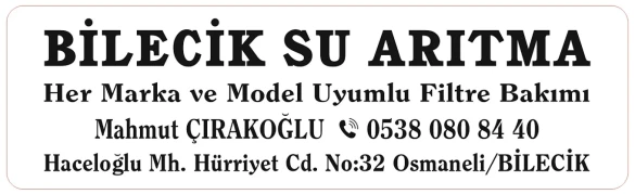 Bilecik Su Arıtma Bilecik Su Arıtma
