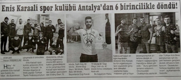 Enis Karaali Dövüş Sporları Eğitimi Enis Karaali Dövüş Sporları Eğitimi