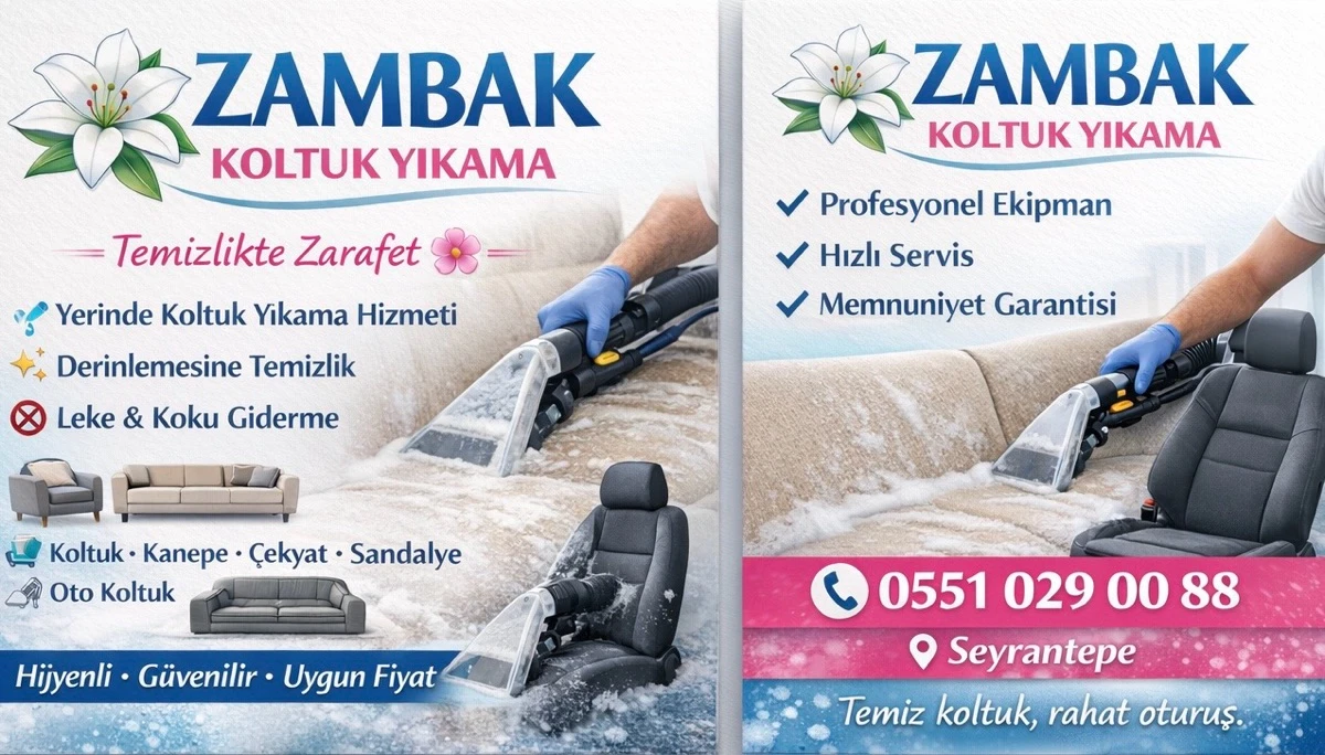 Zambak Koltuk Yıkama