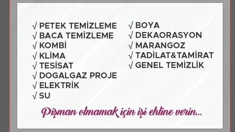 Petek@Baca Temizleme Petek@Baca Temizleme
