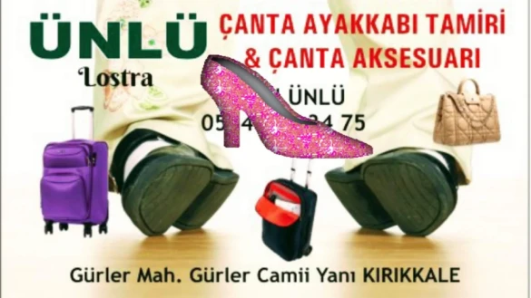 Ünlü Lostra Tekerlekli Valiz Çanta Ayakkabı Tamiri Kırıkkale Ünlü Lostra Tekerlekli Valiz Çanta Ayakkabı Tamiri Kırıkkale