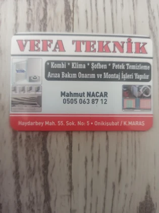 Vefa Teknik Kombi - Klima Servis Vefa Teknik Kombi - Klima Servis