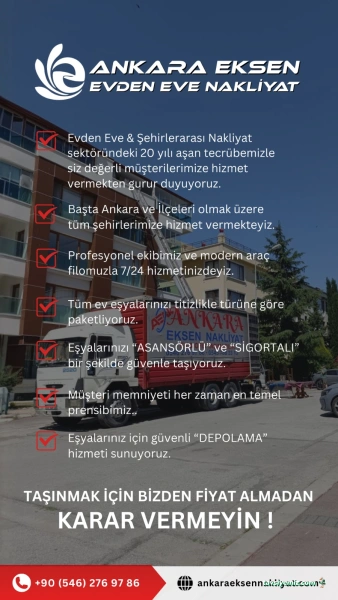 Ankara Eksen Nakliyat Ev Ofis Taşımacılığı