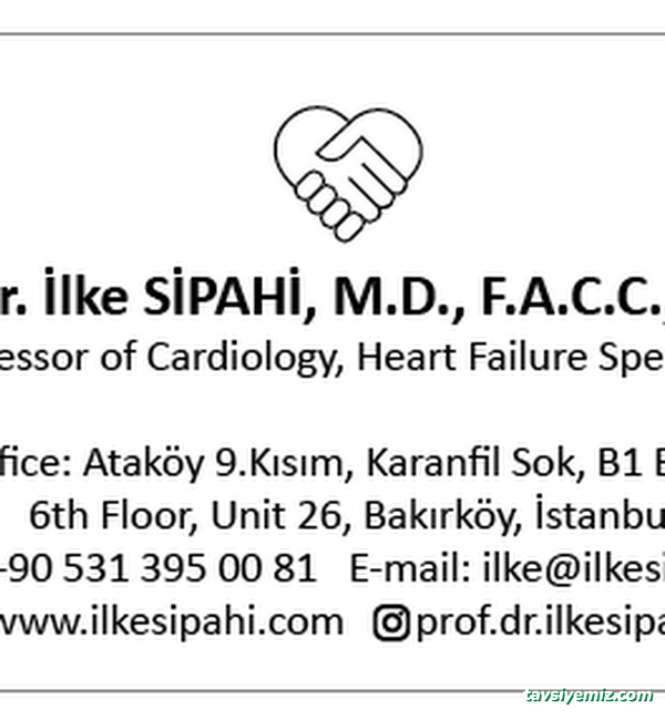 Prof. Dr. İlke Sipahi Muayenehanesi - Kardiyoloji Uzmanı Prof. Dr. İlke Sipahi Muayenehanesi - Kardiyoloji Uzmanı