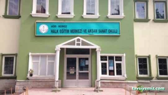 Ağrı Merkez Halk Eğitimi Merkezi Ve Akşam Sanat Okulu Ağrı Merkez Halk Eğitimi Merkezi Ve Akşam Sanat Okulu