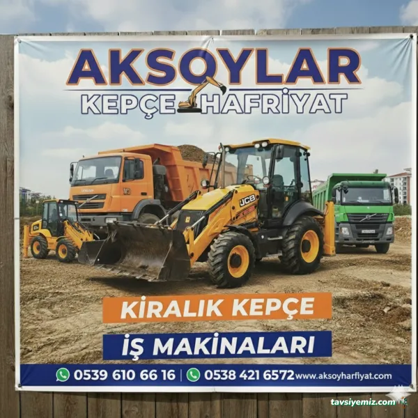 Aksoy Hafriyat Nilüfer İş Makinası Kepçe Kiralama