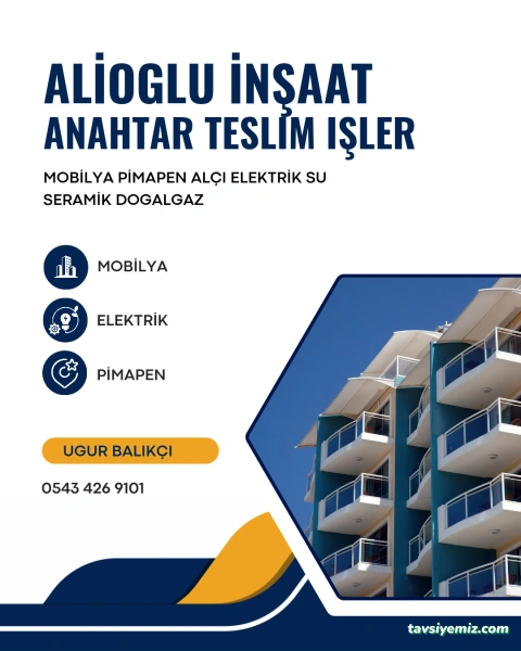 Alioglu Dekorasyon İnşaat Alioglu Dekorasyon İnşaat