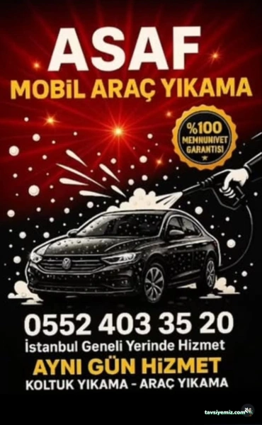 Asaf Mobil Araç Yıkama Ve Koltuk Yıkama