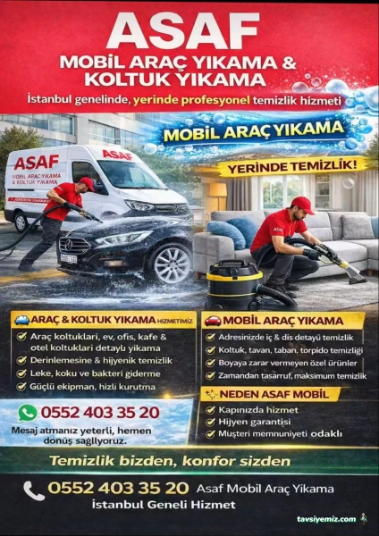 Asaf Mobil Araç Yıkama Ve Koltuk Yıkama