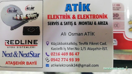 Atik Elektronik Ataşehir Uydu Servisi Atik Elektronik Ataşehir Uydu Servisi