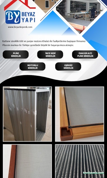 Beyaz Yapı Panjur Sineklik Kepenk Sistemleri Beyaz Yapı Panjur Sineklik Kepenk Sistemleri