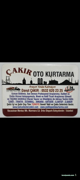 Çakır Oto Kurtarma & 7/24 Yol Yardım Ve Yurt Geneli Oto Taşımacılığı Çakır Oto Kurtarma & 7/24 Yol Yardım Ve Yurt Geneli Oto Taşımacılığı