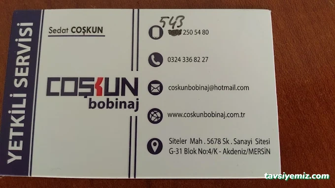 Coşkun Bobinaj Coşkun Bobinaj