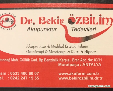 Dr. Bekir Özbilim, Akupunktur Muayenehanesi Dr. Bekir Özbilim, Akupunktur Muayenehanesi