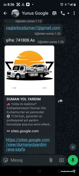 Duman Yol Yardımı