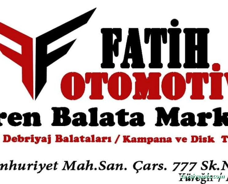 Fatih Otomotiv Fren Balata Market Fatih Otomotiv Fren Balata Market