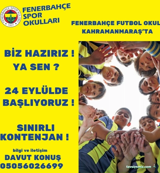 Fenerbahçe Futbol Okulu Kahramanmaraş Fenerbahçe Futbol Okulu Kahramanmaraş