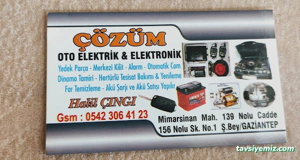 Gaziantep Oto Elektrik Ve Yol Yardımı Gaziantep Oto Elektrik Ve Yol Yardımı