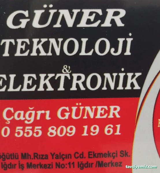 Güner Teknoloji Ve Elektronik Güner Teknoloji Ve Elektronik