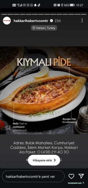 Hakkari Beyoğlu Pide Lahmacun