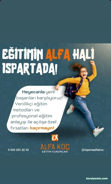 Isparta Alfa Koç Eğitim Kurumları Isparta Alfa Koç Eğitim Kurumları
