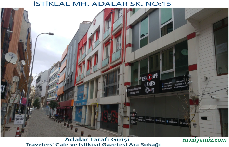 İstiklal, Adalar Sk. No:15, 26010 Odunpazarı/Eskişehir İstiklal, Adalar Sk. No:15, 26010 Odunpazarı/Eskişehir