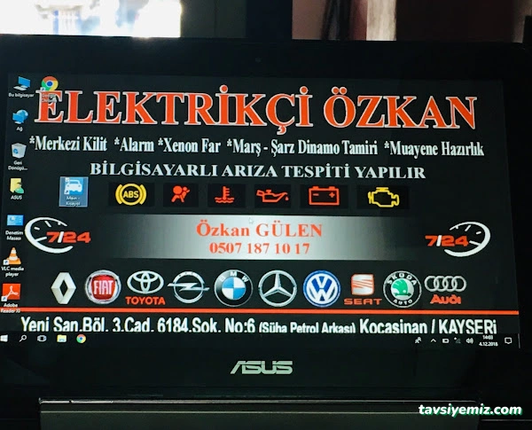 Kayseri Oto Elektrikci Özkan Kayseri Oto Elektrikci Özkan