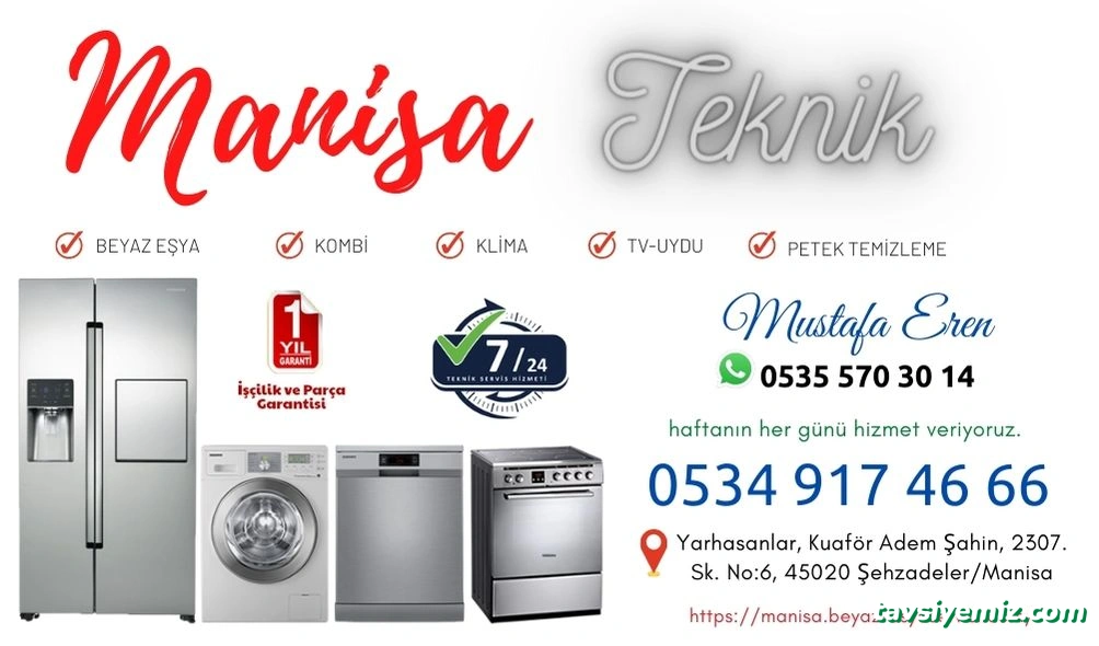Manisa Beyaz Eşya Tamirci Servisi Manisa Beyaz Eşya Tamirci Servisi