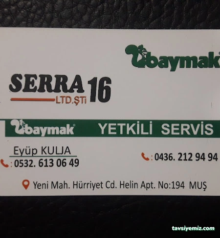 Muş Baymak Yetkili Servisi (Serra Teknik) Muş Baymak Yetkili Servisi (Serra Teknik)