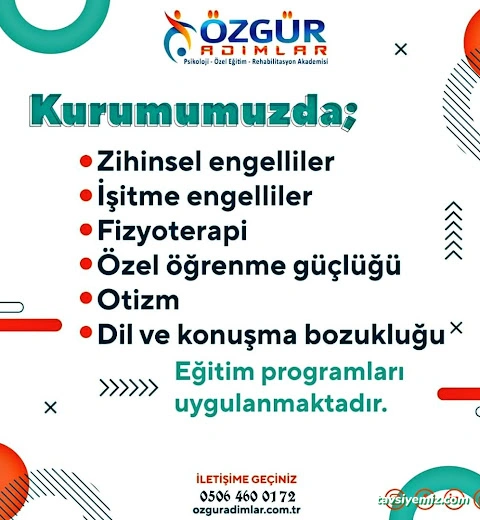 Muş Özgür Adımlar Özel Eğitim Ve Rehabilitasyon Merkezi Muş Özgür Adımlar Özel Eğitim Ve Rehabilitasyon Merkezi