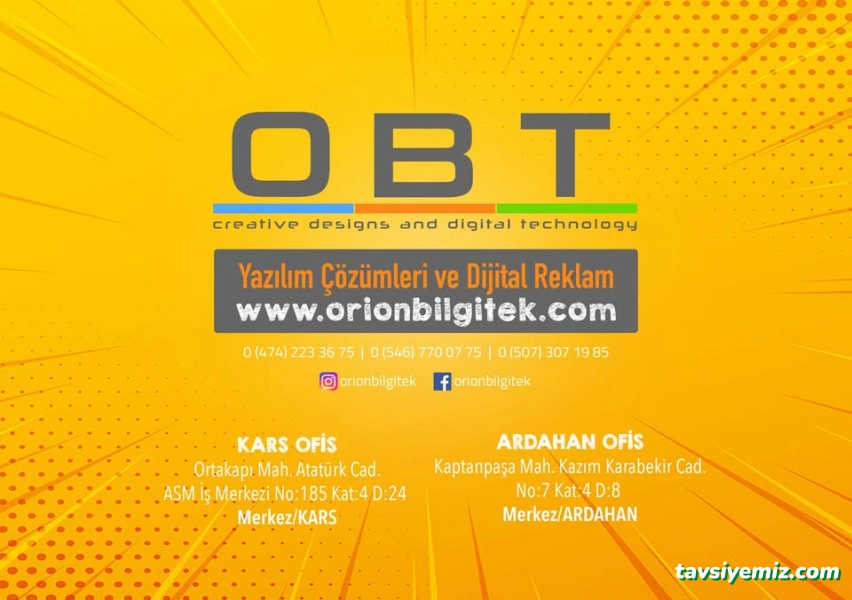 Obt Yazılım Web Tasarım Reklamcılık Kars Obt Yazılım Web Tasarım Reklamcılık Kars