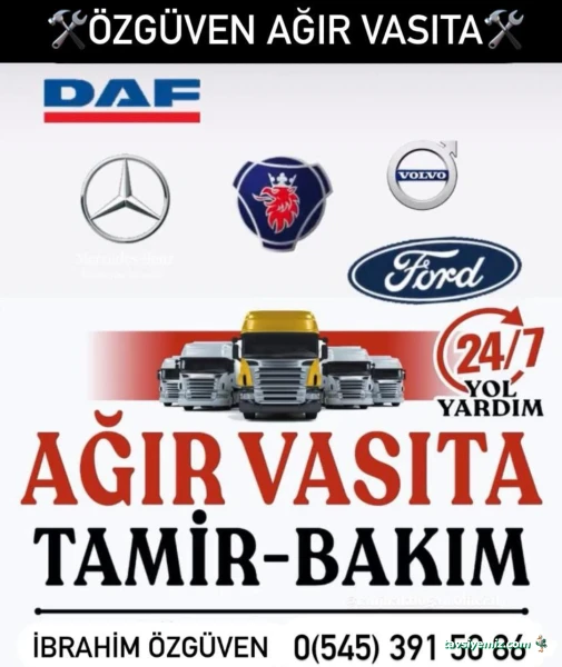Özgüven Ağır Vasıta Yol Yardım Tamir