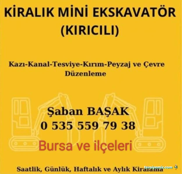 Şaban Başak Mini Ekskavatör