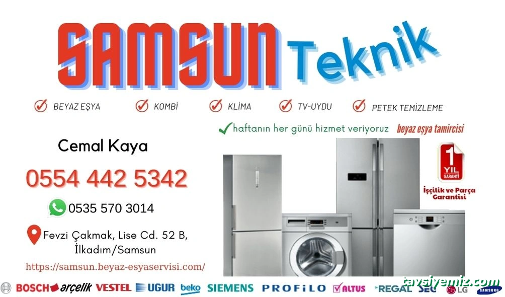 Samsun Beyaz Eşya Servisi Samsun Beyaz Eşya Servisi