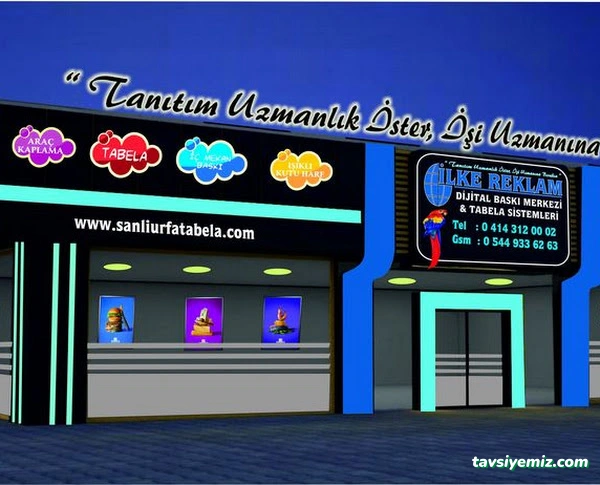 Şanlıurfa Tabela & Dijital Baskı Merkezi Şanlıurfa Tabela & Dijital Baskı Merkezi