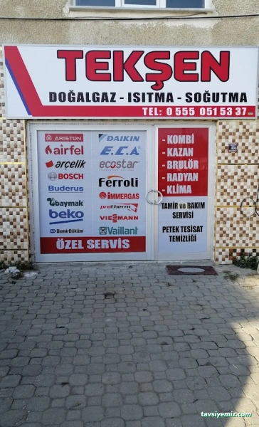 Tekşen Doğalgaz Isıtma Soğutma Sistemleri Tekşen Doğalgaz Isıtma Soğutma Sistemleri