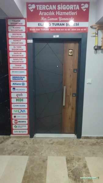 Tercan Sigorta Elazığ Turan Şubesi Tercan Sigorta Elazığ Turan Şubesi